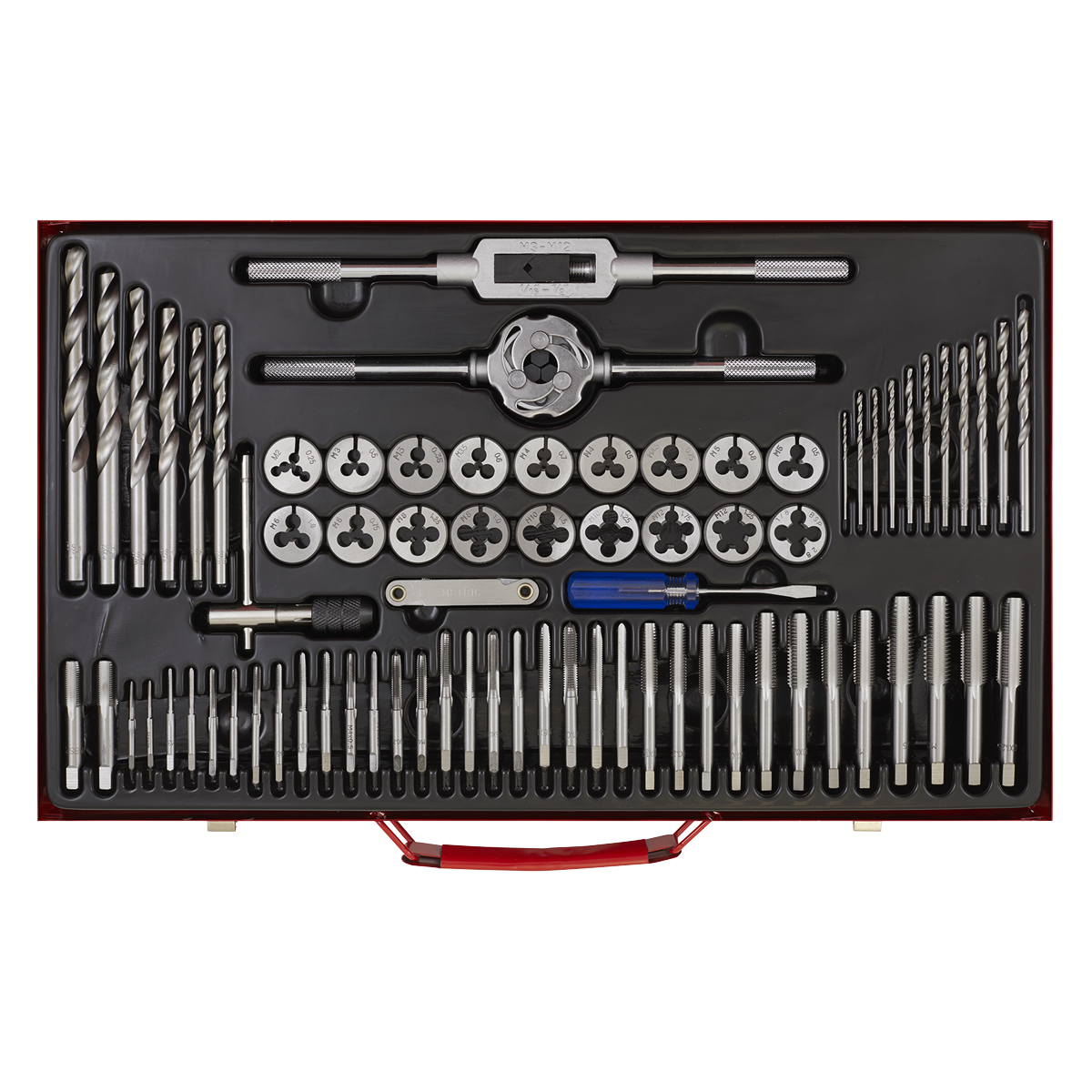Sealey 76pc Tap & Die Set Split Dies - Metric AK3076
