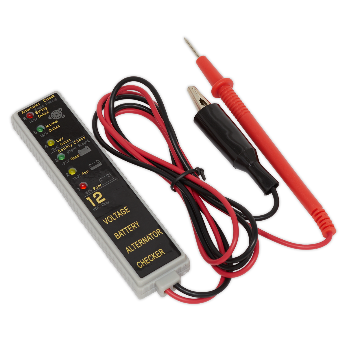 Sealey 12V LED Battery/Alternator Tester AK400