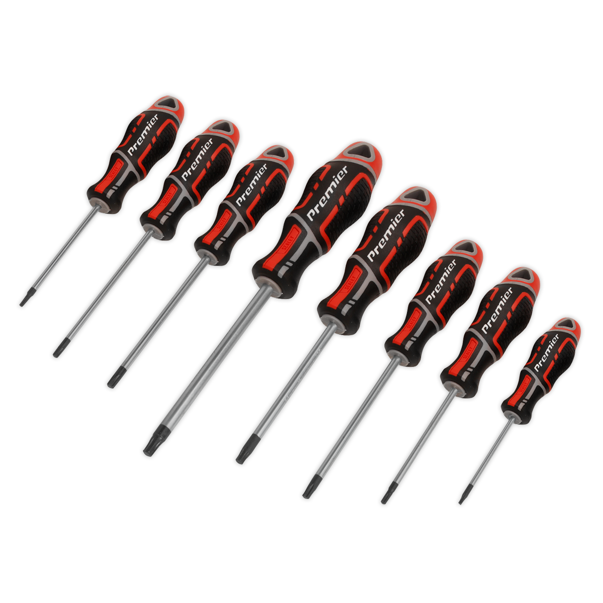 Sealey 8pc GripMAX® Security TRX-Star* Screwdriver Set - Red AK4323