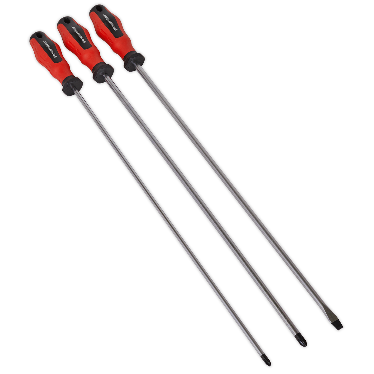 Sealey 3pc PowerMAX® Extra-Long Screwdriver Set AK4334