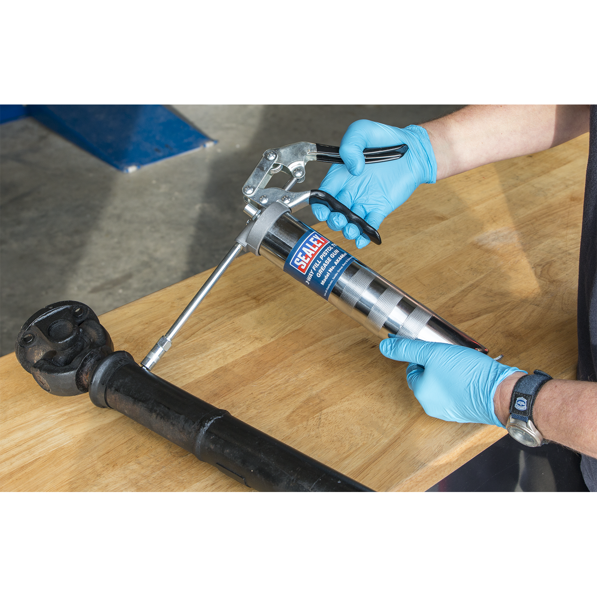 Sealey 3-Way Fill Pistol Type Grease Gun AK446