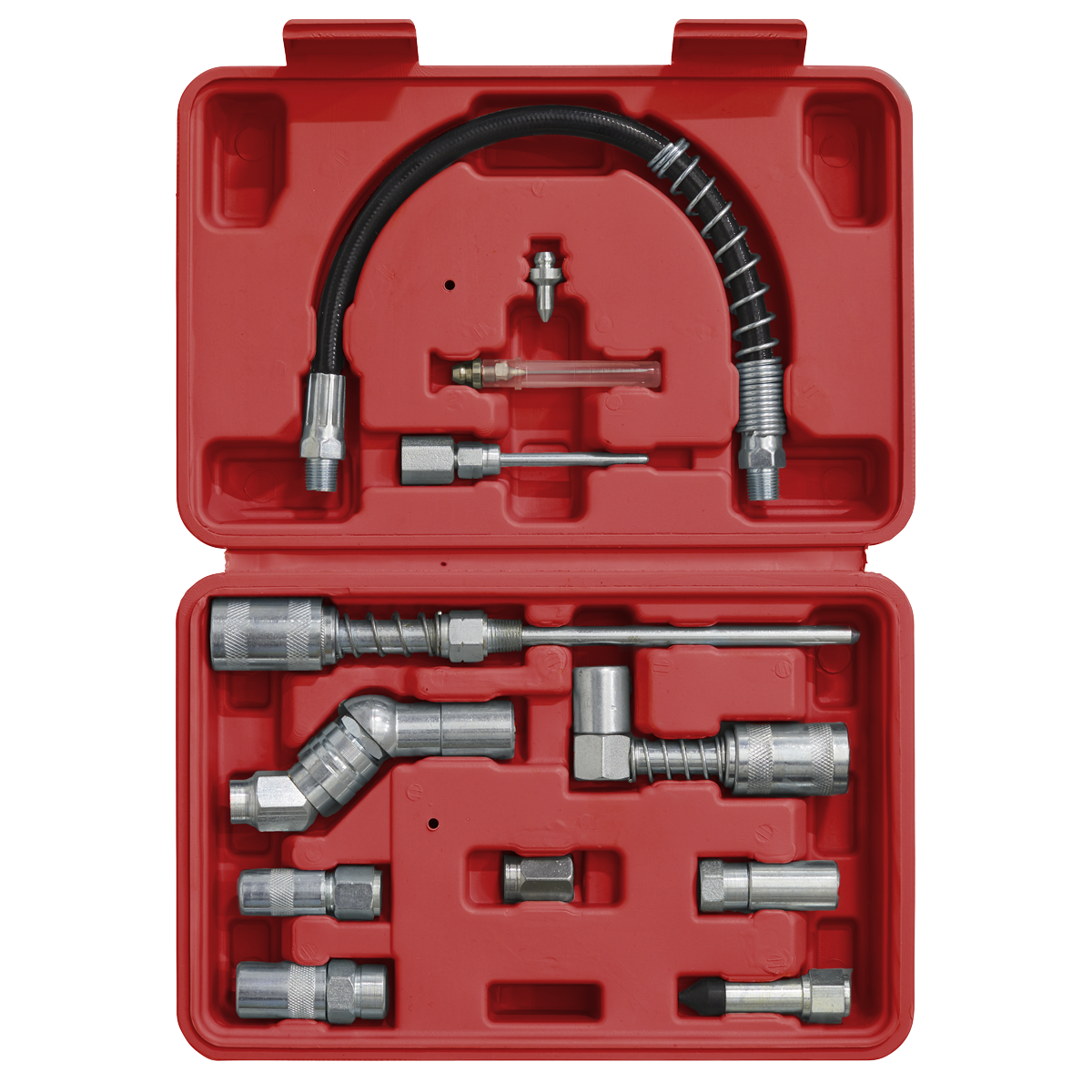 Sealey 12pc Grease Gun Adaptor Kit AK4482