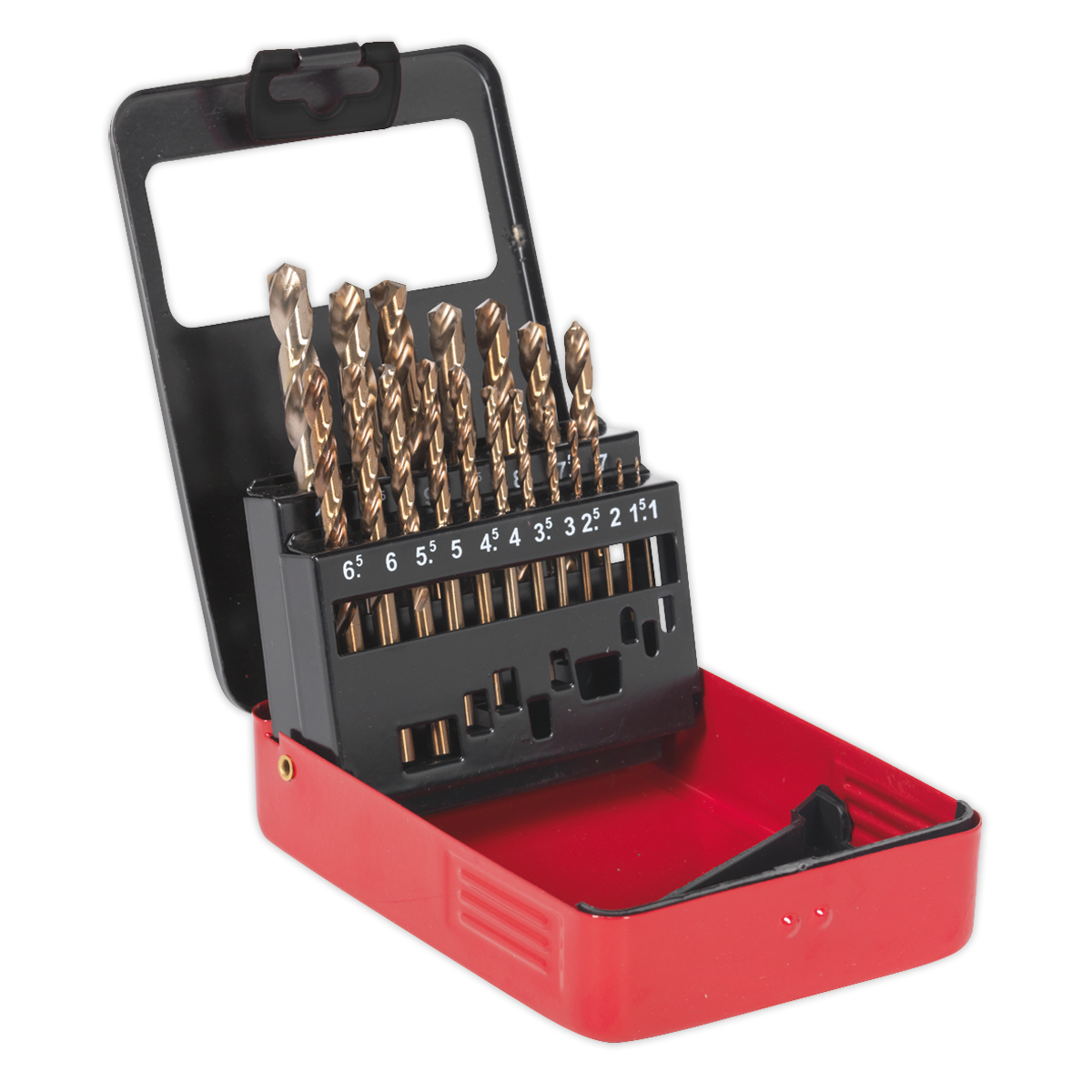 Sealey 19pc HSS Cobalt Fully Ground Drill Bit Set AK4701