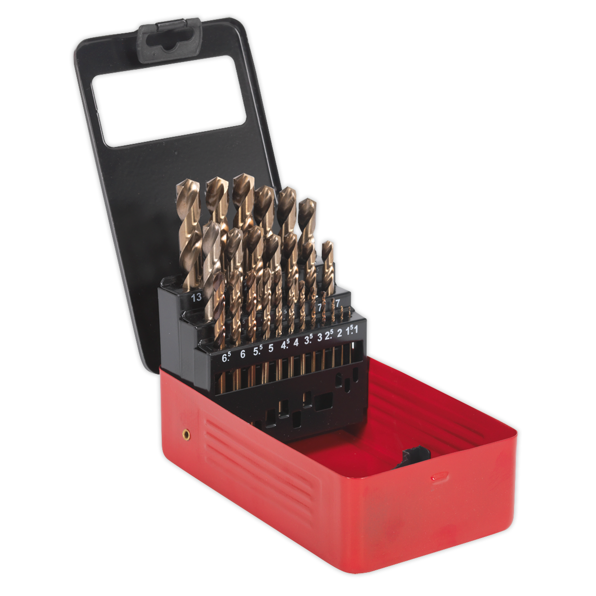 Sealey 25pc HSS Cobalt Fully Ground Drill Bit Set AK4702