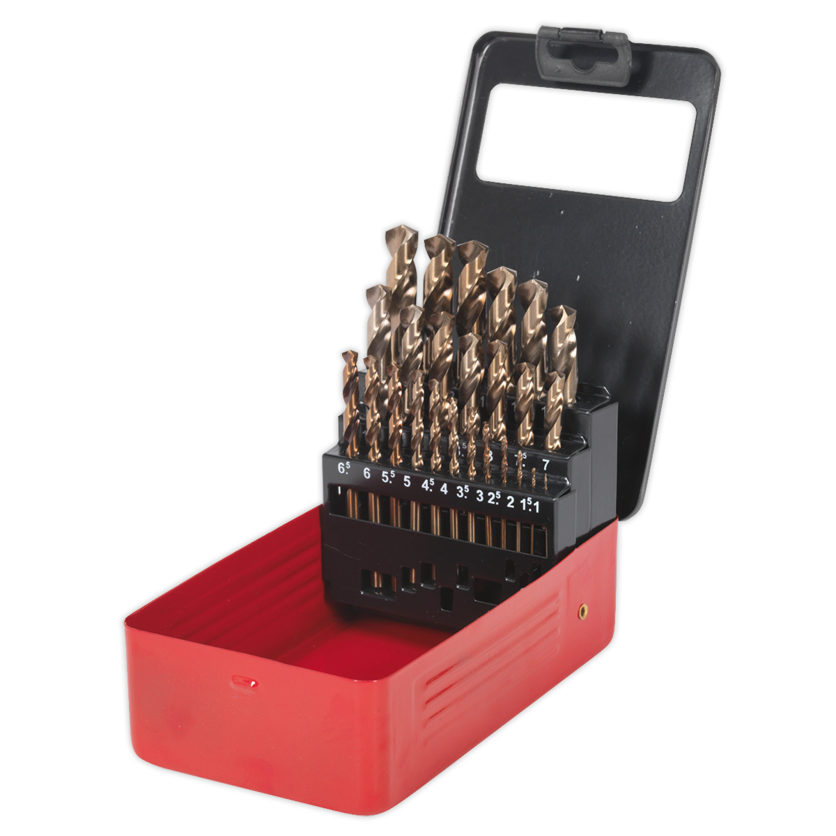 Sealey 25pc HSS Cobalt Fully Ground Drill Bit Set AK4702