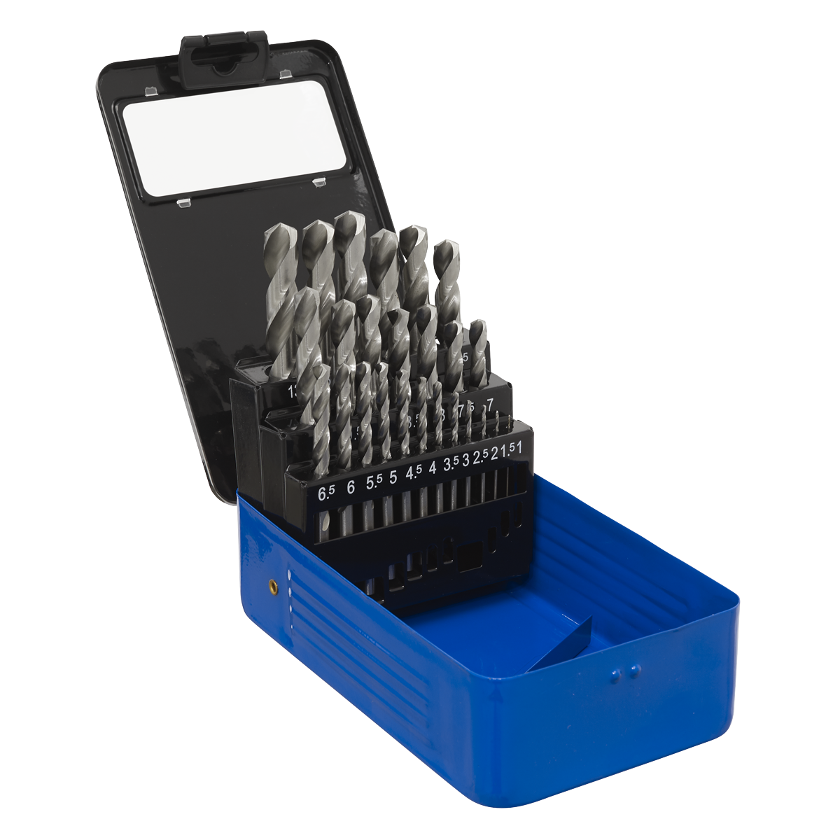 Sealey 25pc HSS Fully Ground Drill Bit Set AK47251
