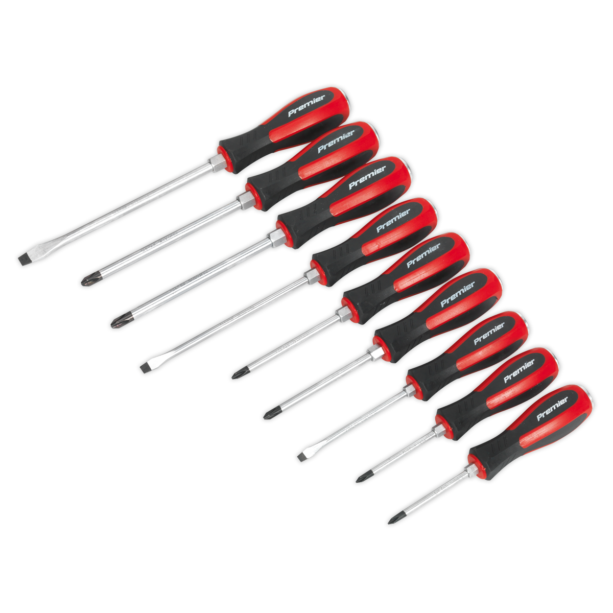 Sealey 9pc Hammer-Thru Screwdriver Set AK4934