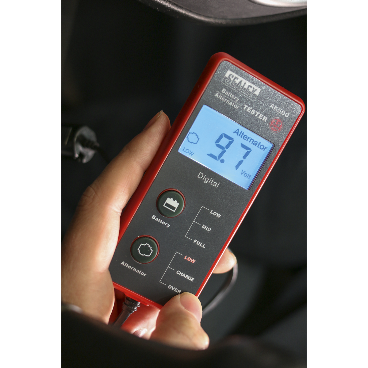 Sealey 12V Battery & Alternator Tester - LCD Screen AK500