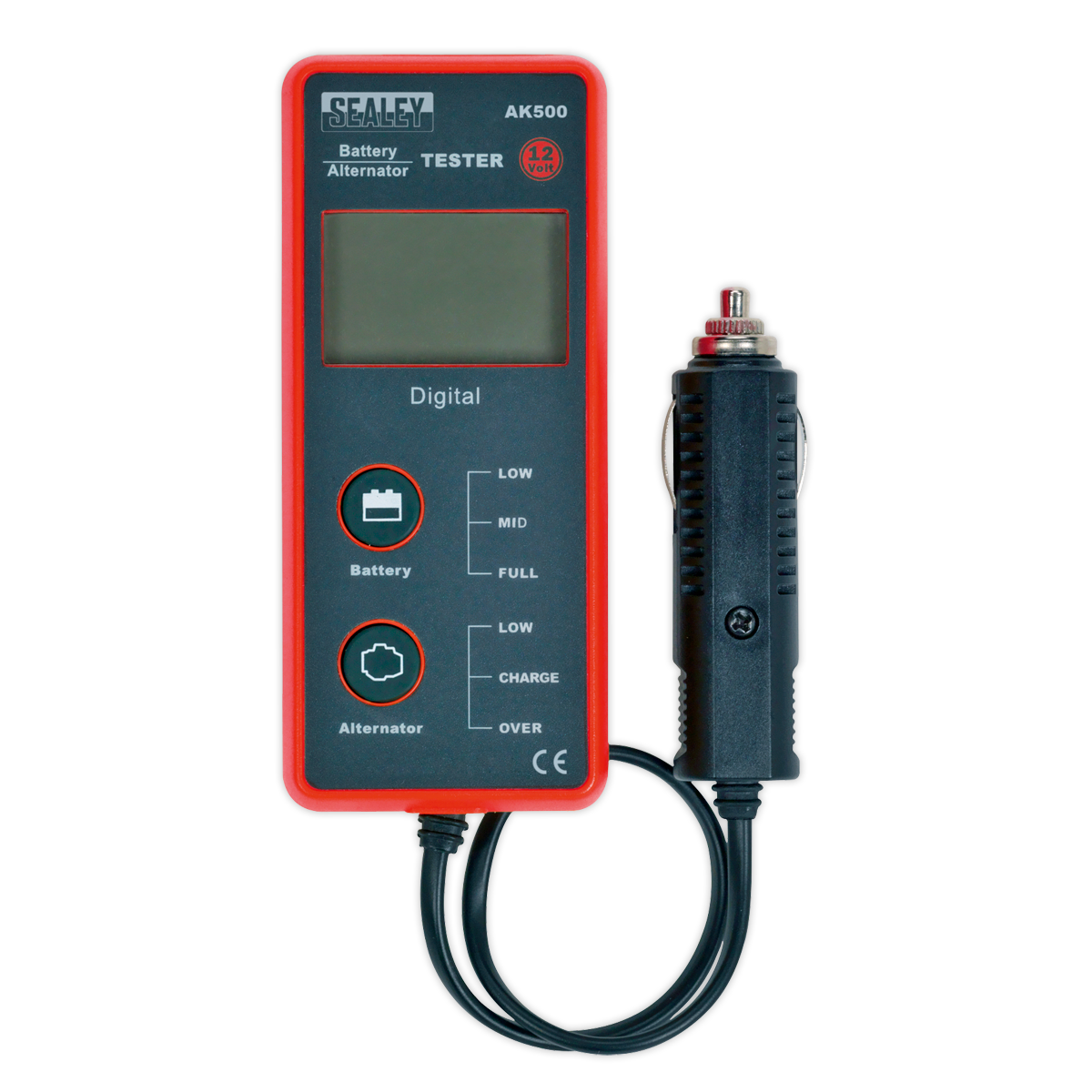 Sealey 12V Battery & Alternator Tester - LCD Screen AK500