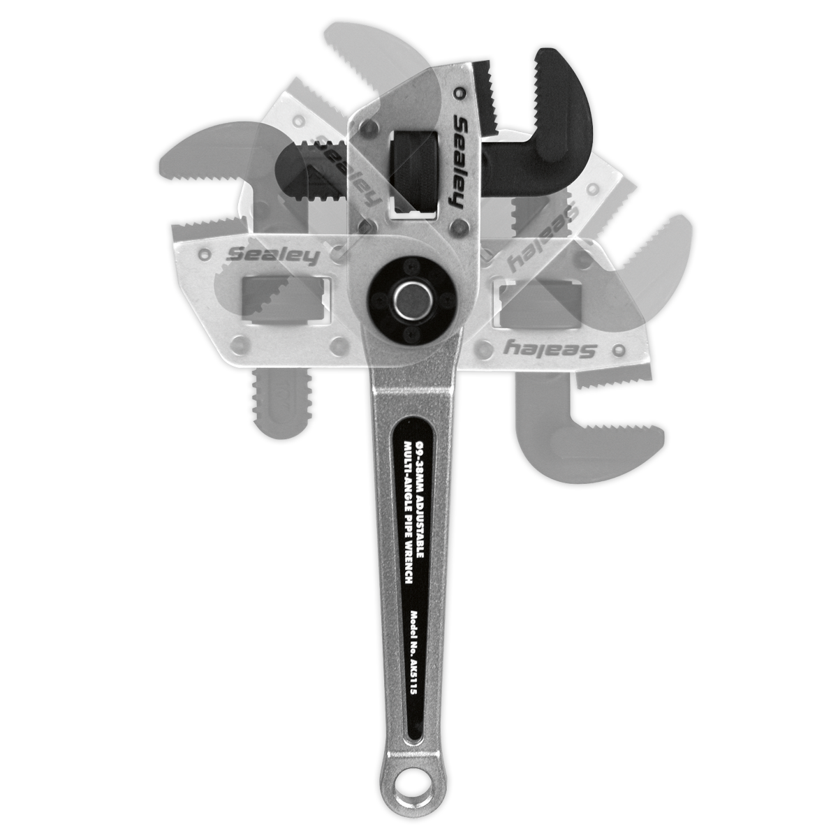 Sealey Ø9-38mm Adjustable Multi-Angle Pipe Wrench AK5115