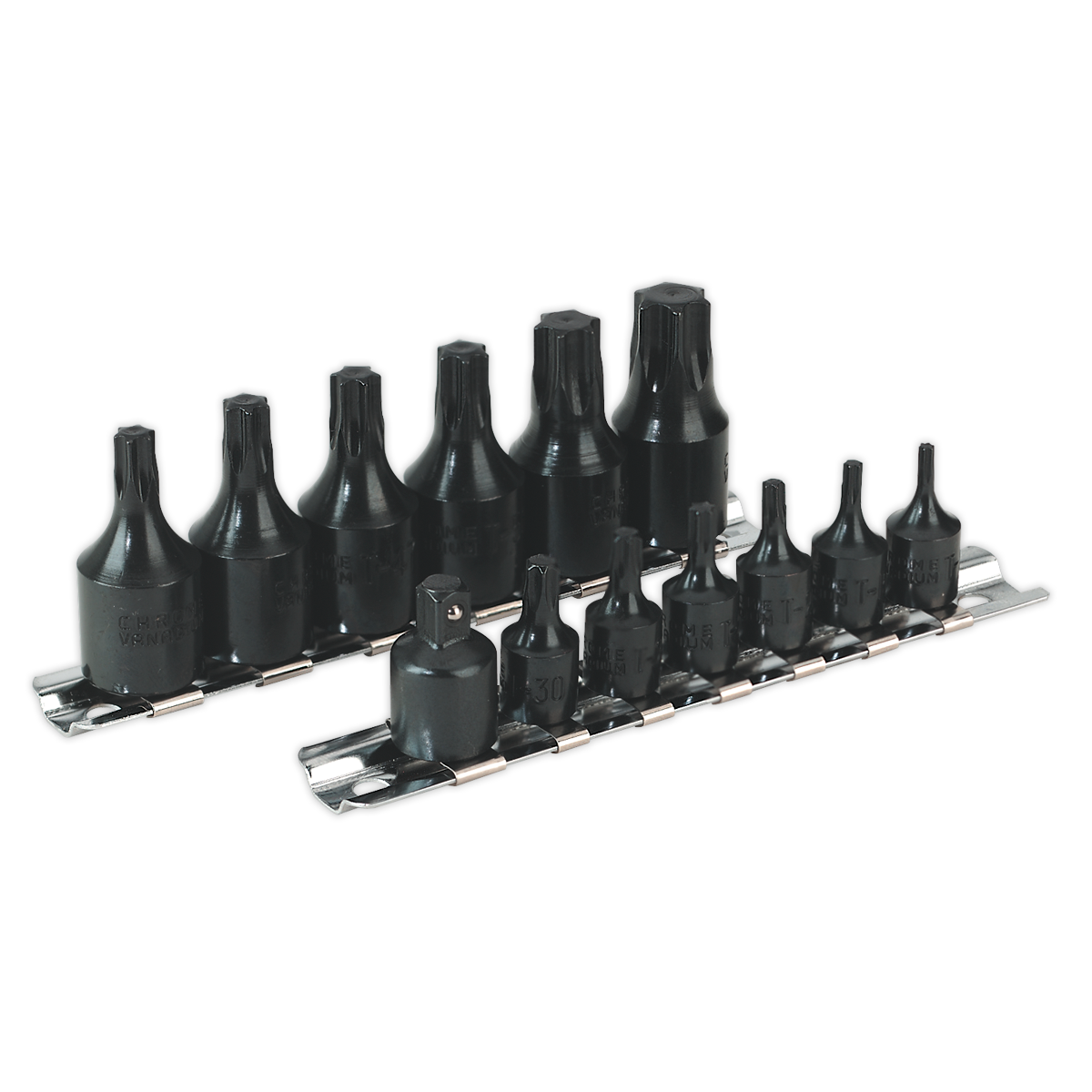 Sealey 13pc 1/4" & 3/8"Sq Drive TRX-Star* Socket Bit Set AK5584