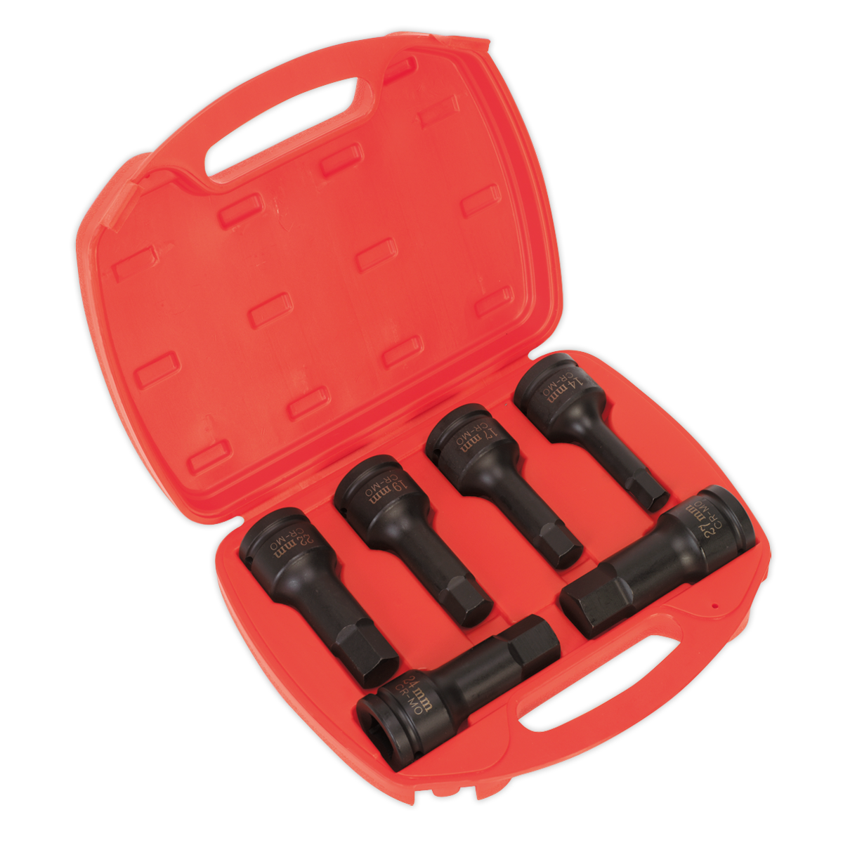 Sealey 6pc 3/4"Sq Drive Impact Hex Socket Bit Set AK5586