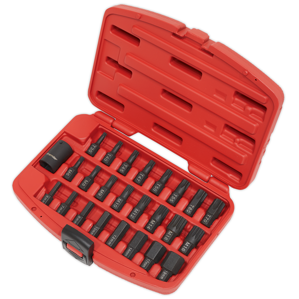 Sealey 25pc 1/2"Sq Drive Impact TRX-Star*/Hex/Spline Bit Set AK5612