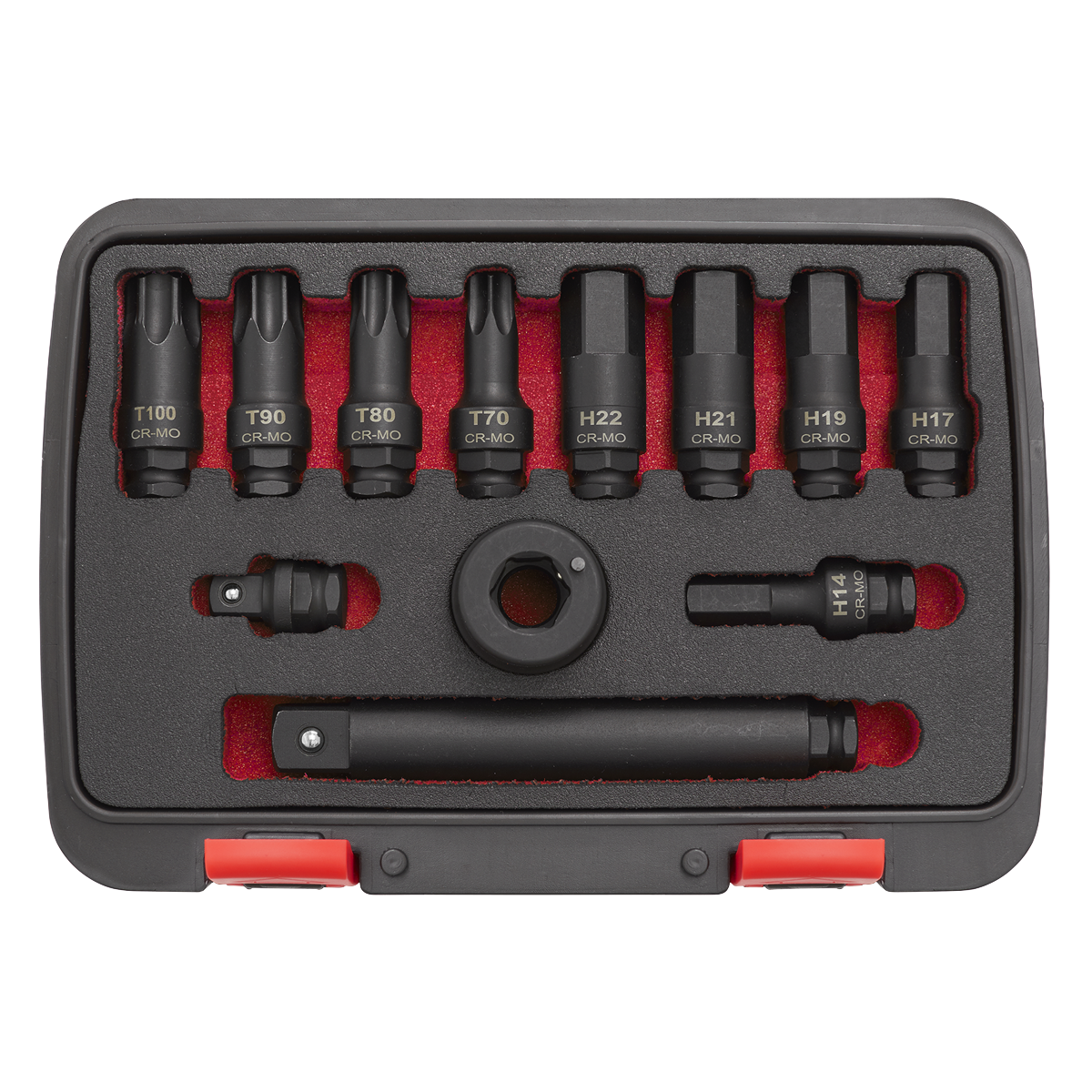 Sealey 12pc 3/4"Sq Drive Impact Socket Bit & Accessories Set AK5617