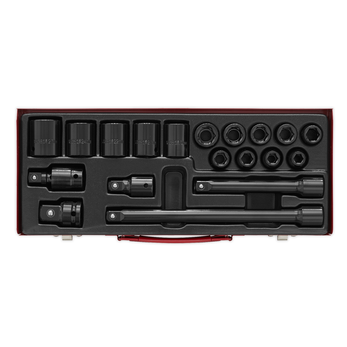 Sealey 19pc 1/2"Sq Drive Impact Socket Set AK5619M