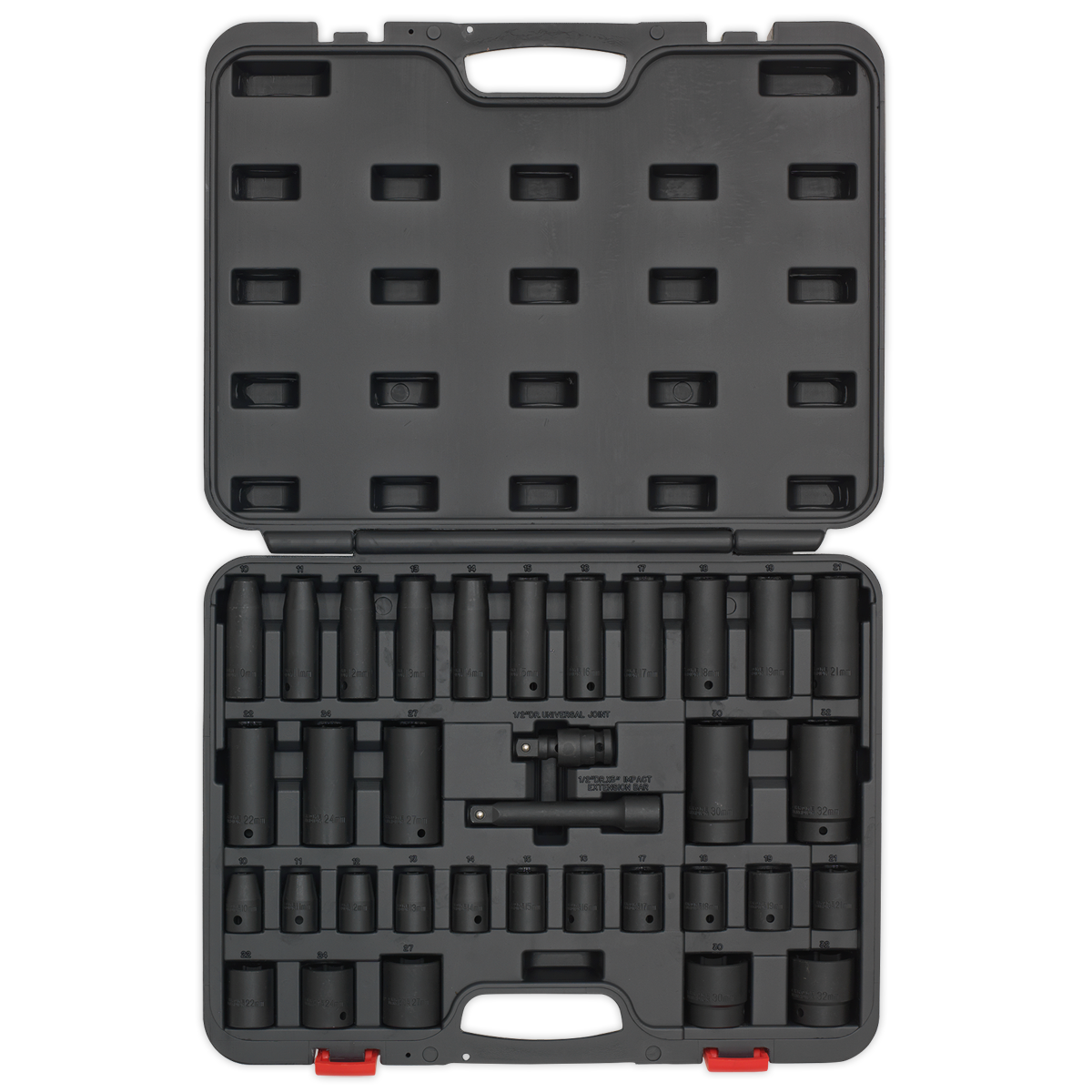 Sealey 34pc 1/2"Sq Drive Impact Socket Set AK5634M