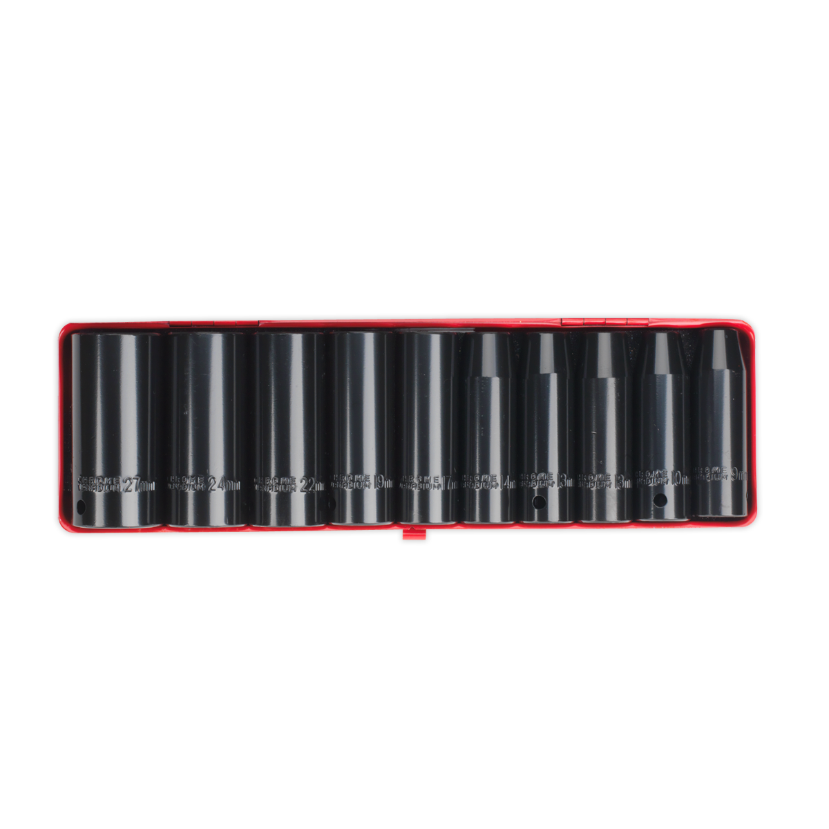 Sealey 10pc 1/2"Sq Drive Impact Deep Socket Set AK58/11M