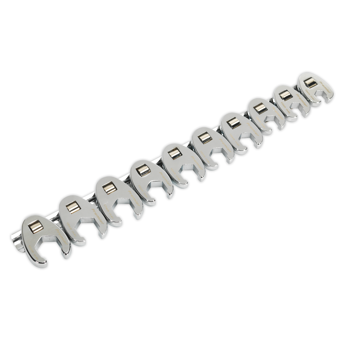 Sealey 10pc 3/8"Sq Drive Crow's Foot Spanner Set AK598