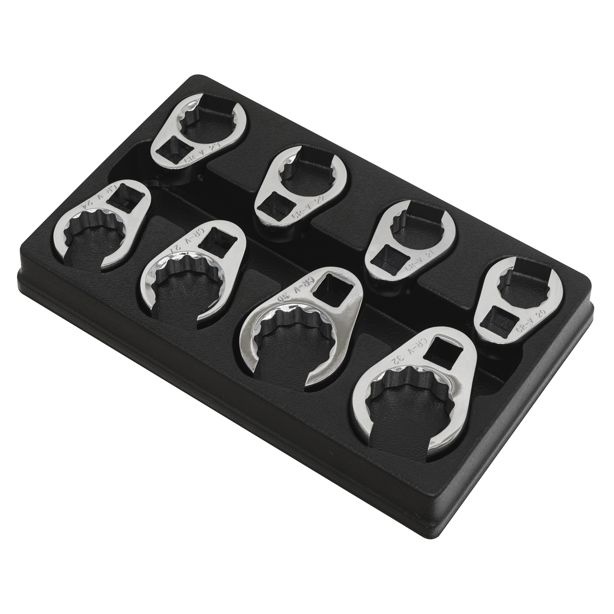 Sealey 8pc 1/2"Sq Drive Crow's Foot Spanner Set AK5981
