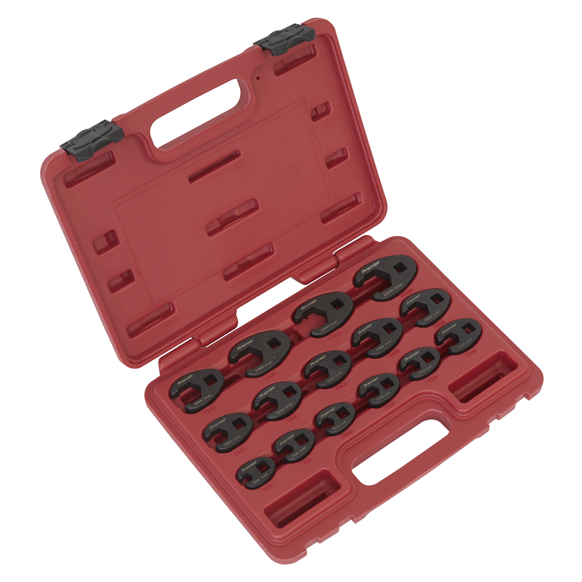 Sealey 15pc 3/8"Sq Drive Crow's Foot Spanner Set AK5983