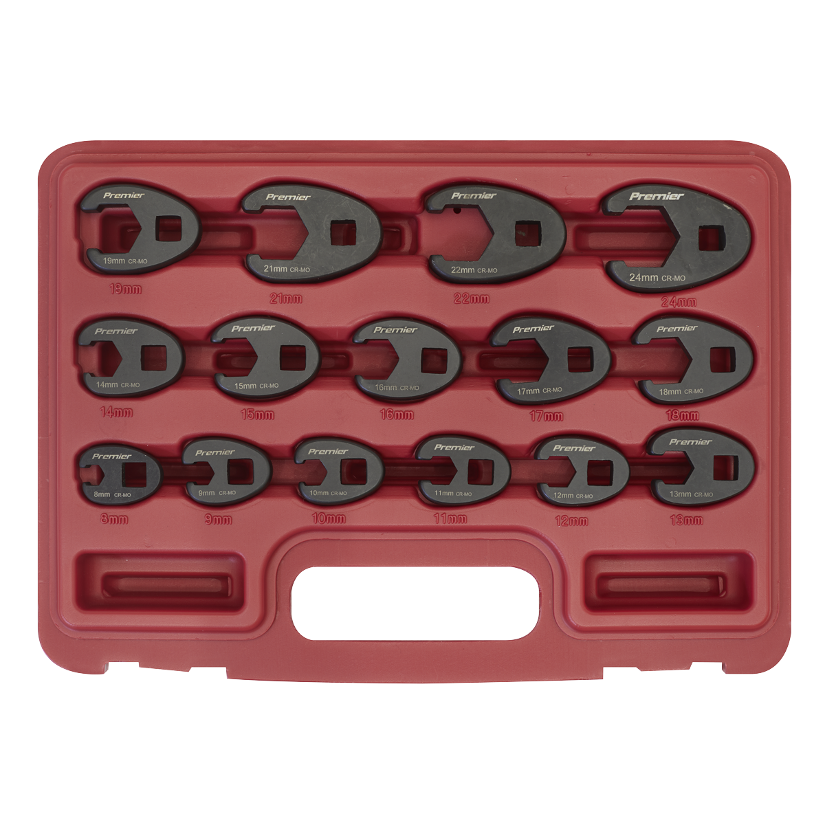 Sealey 15pc 3/8"Sq Drive Crow's Foot Spanner Set AK5983