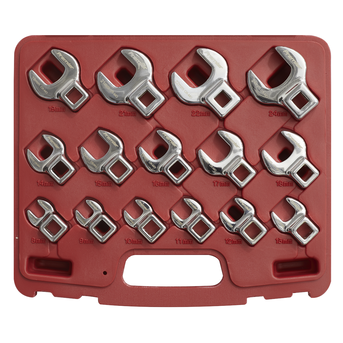 Sealey 15pc 3/8"Sq Drive Crow's Foot Spanner Set AK59891