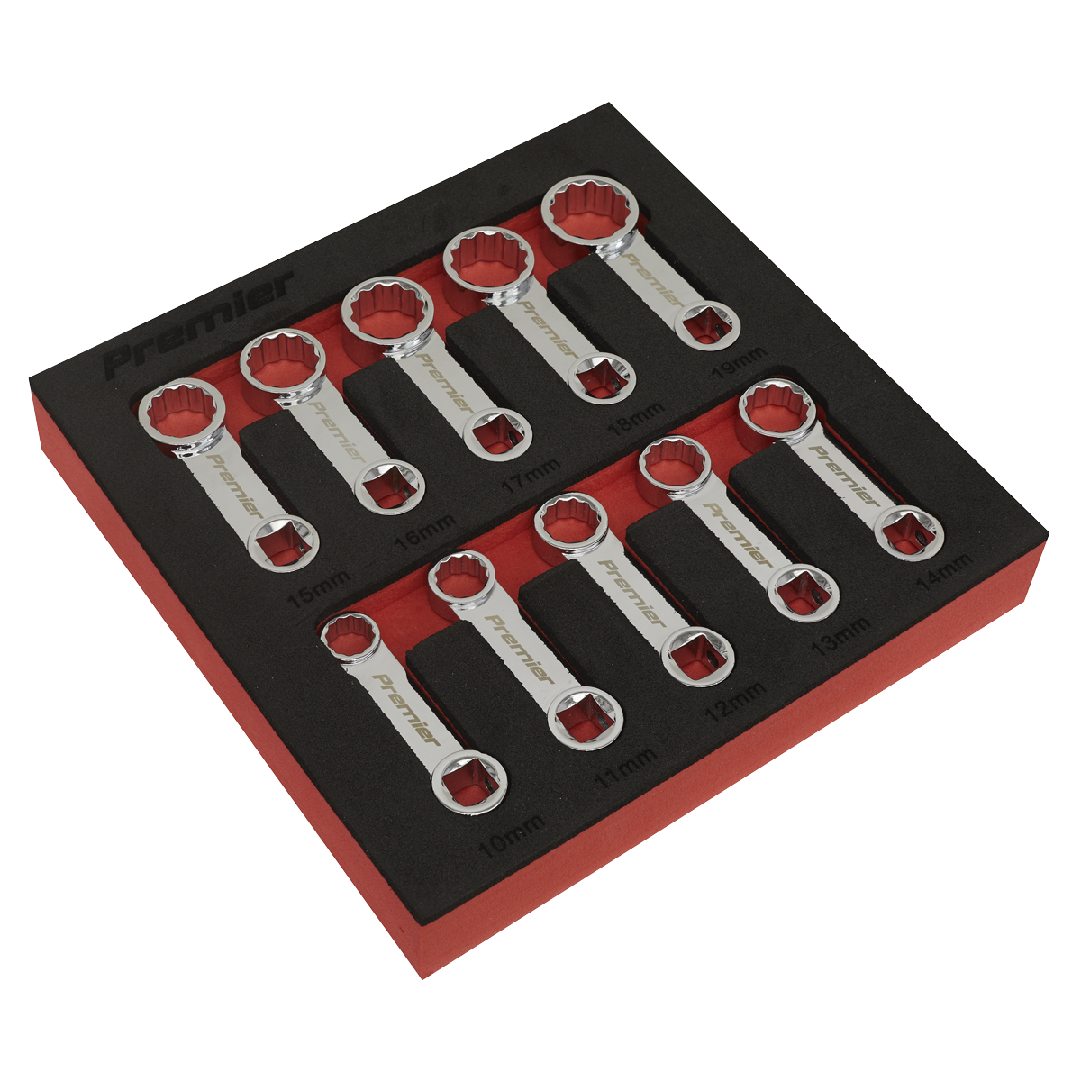 Sealey 10pc 3/8"Sq Drive Torque Adaptor Spanner Set AK59895