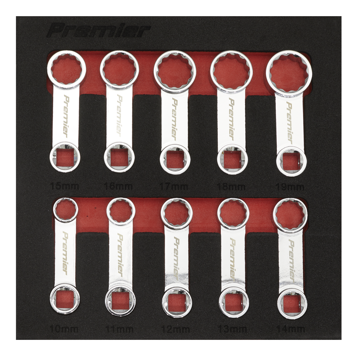 Sealey 10pc 3/8"Sq Drive Torque Adaptor Spanner Set AK59895