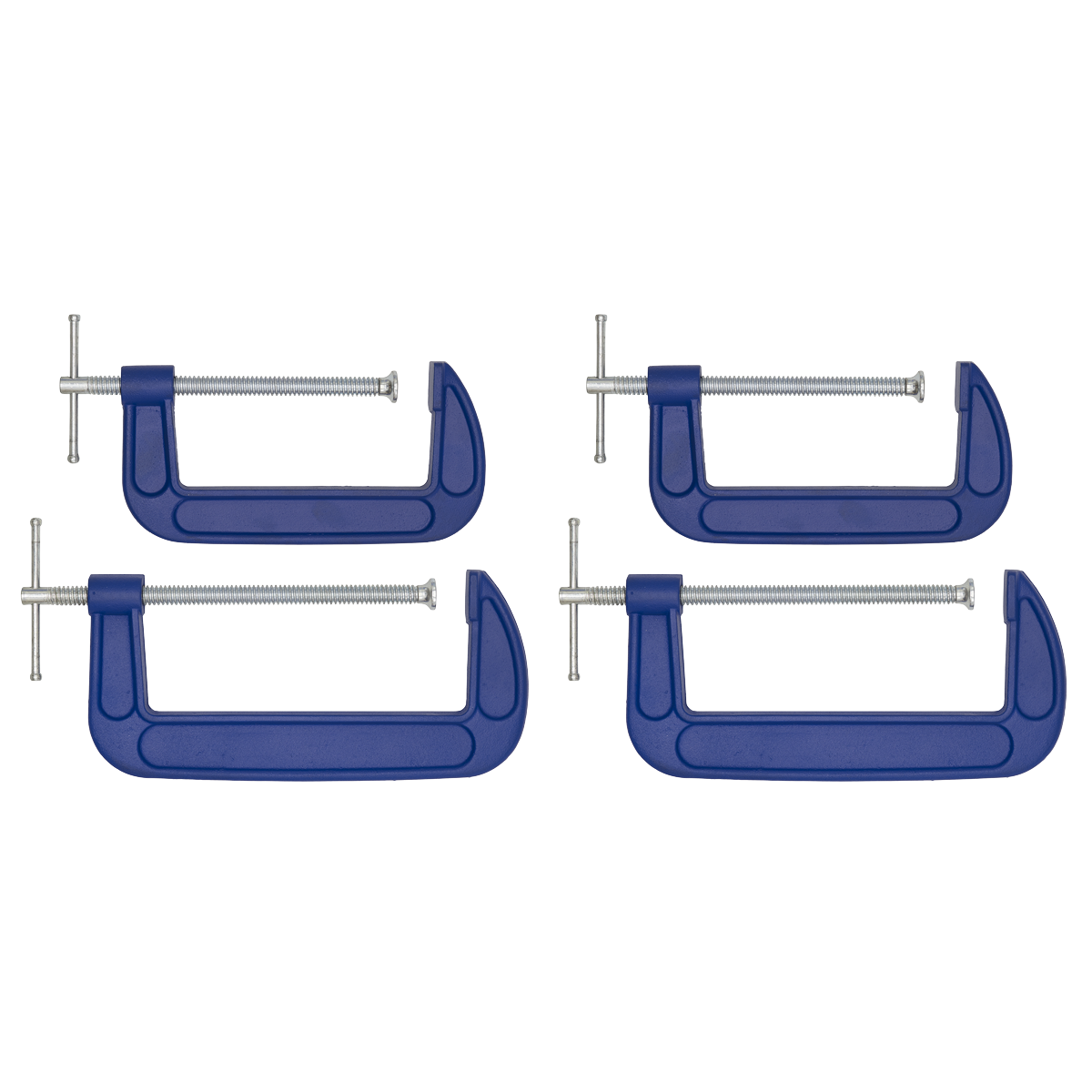 Sealey 150mm & 200mm - G-Clamp Set 4pc AK6006SET
