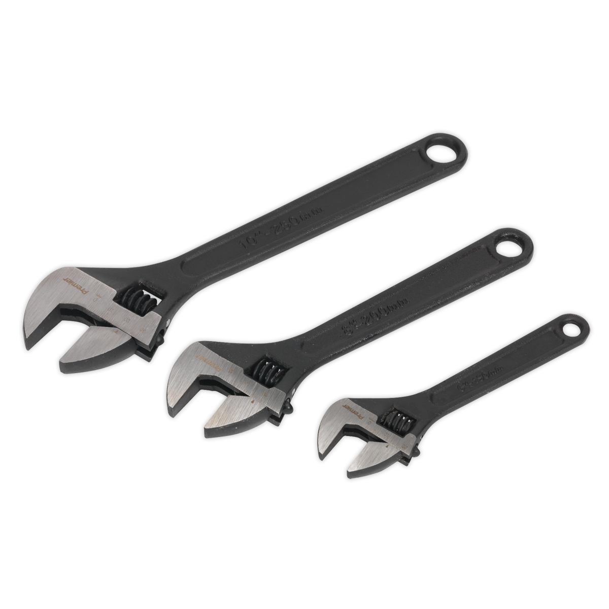 Sealey 3pc Adjustable Wrench Set AK607