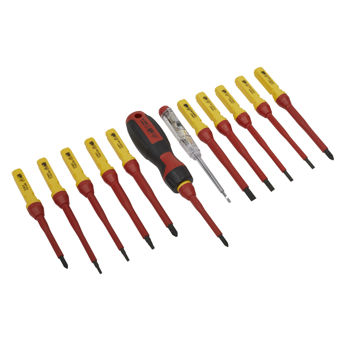 Sealey 13pc Interchangeable Screwdriver Set - VDE Approved AK6128