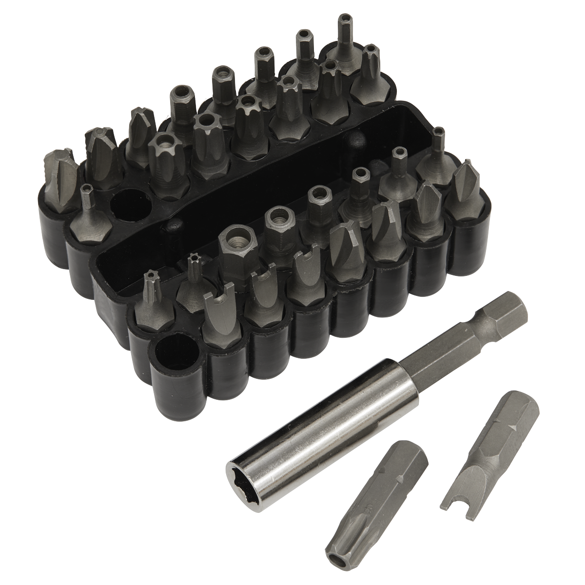 Sealey 33pc Security Bit & Magnetic Adaptor Set AK614