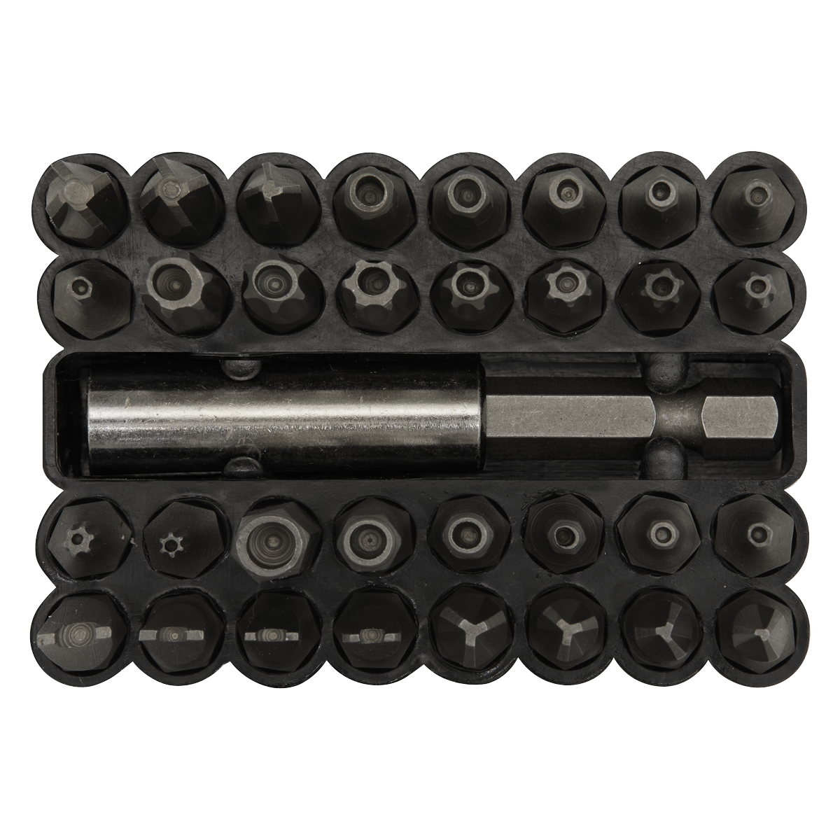 Sealey 33pc Security Bit & Magnetic Adaptor Set AK614