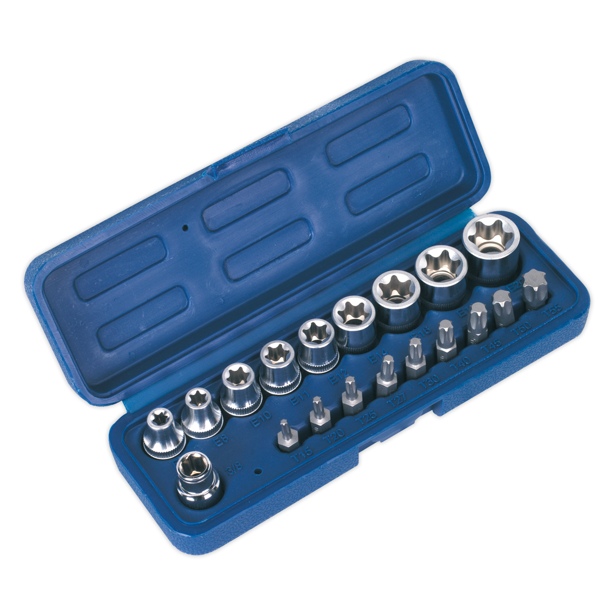 Sealey 19pc 3/8"Sq Drive TRX-Star* Socket & Bit Set AK6191