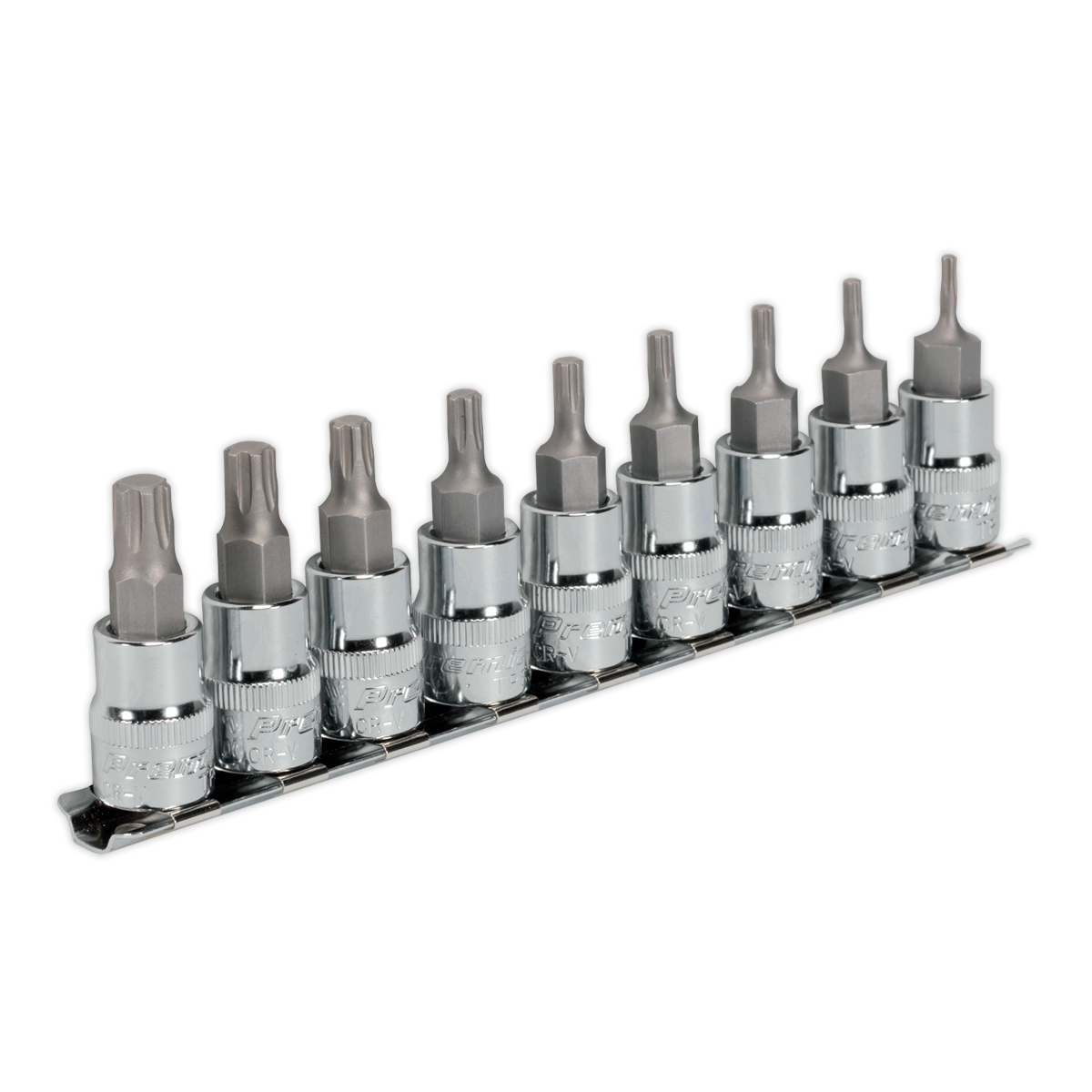 Sealey 9pc 3/8"Sq Drive TRX-P* Socket Bit Set AK6222
