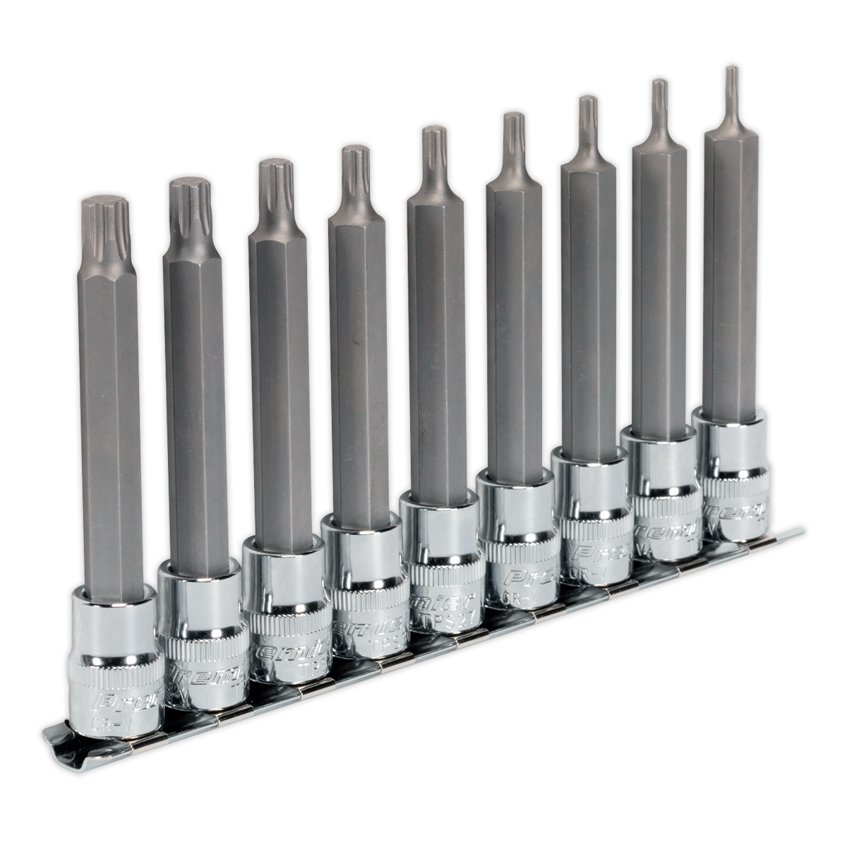 Sealey 9pc 3/8"Sq Drive TRX-P* Socket Bit Set AK6223