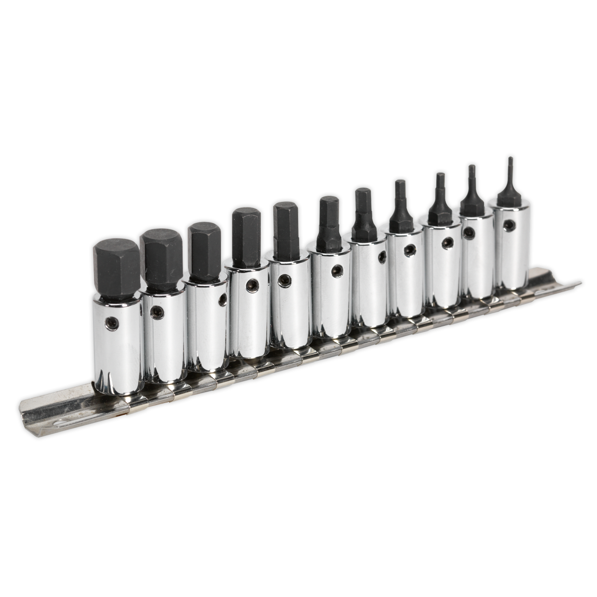 Sealey 11pc 1/4"Sq Drive Hex Socket Bit Set AK62251