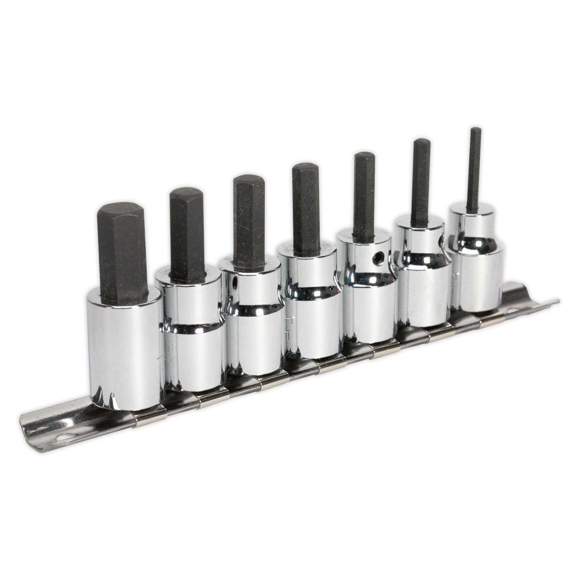 Sealey 7pc 3/8"Sq Drive Hex Socket Bit Set AK62253