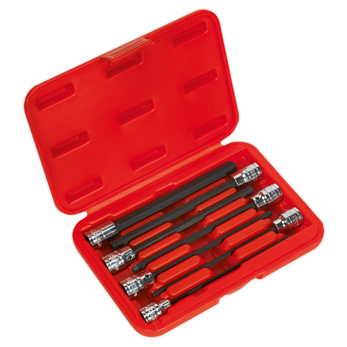 Sealey 7pc 3/8"Sq Drive Hex Socket Bit Set AK62255