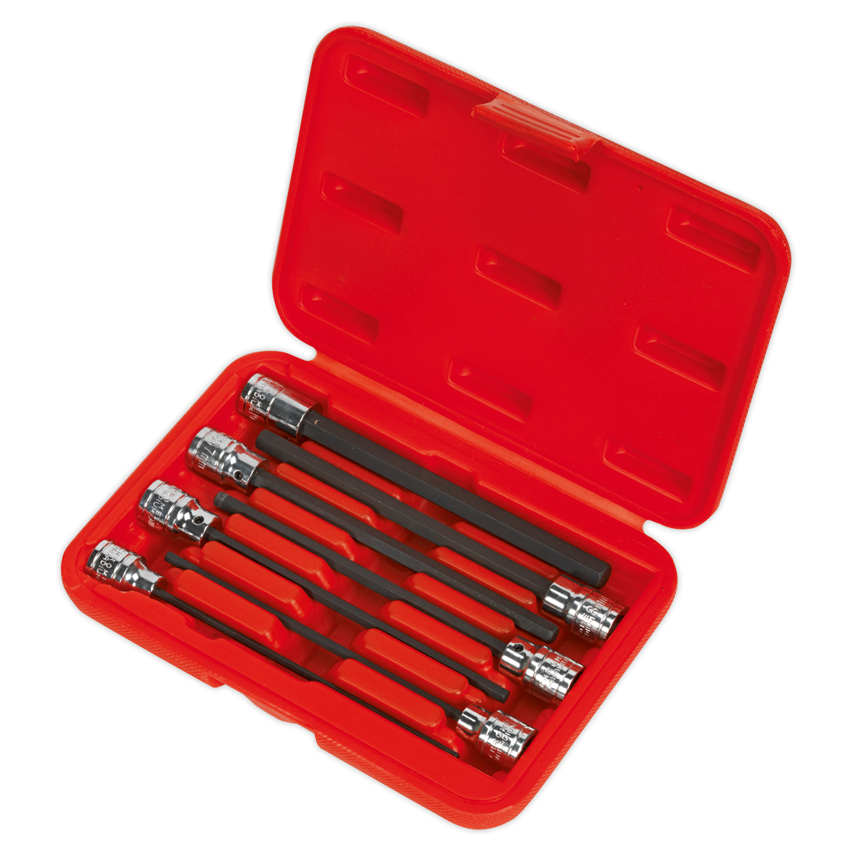 Sealey 7pc 3/8"Sq Drive Hex Socket Bit Set AK62255