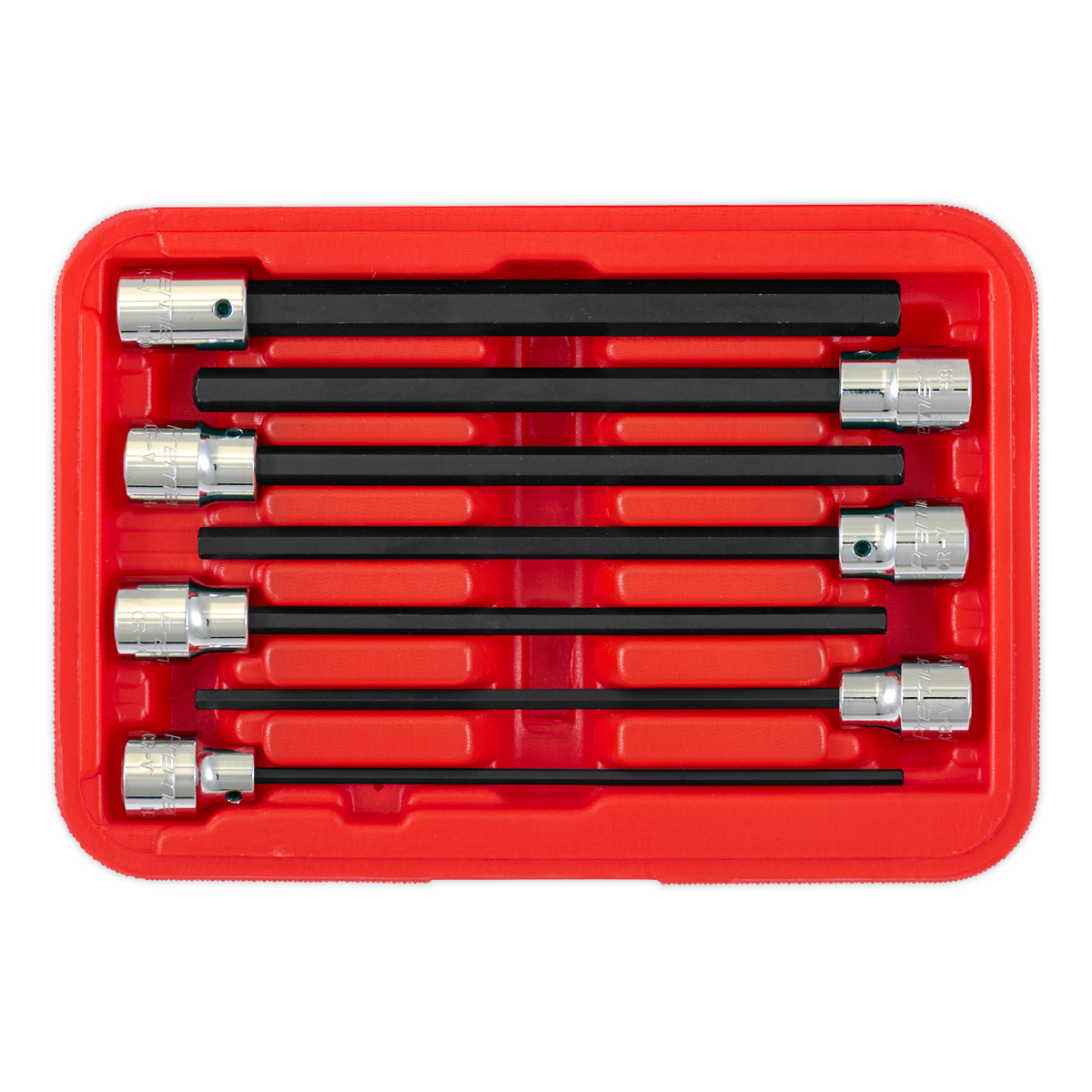 Sealey 7pc 3/8"Sq Drive Hex Socket Bit Set AK62255