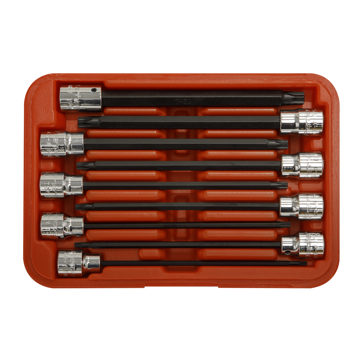 Sealey 9pc 3/8"Sq Drive TRX-Star* Socket Bit Set AK62261