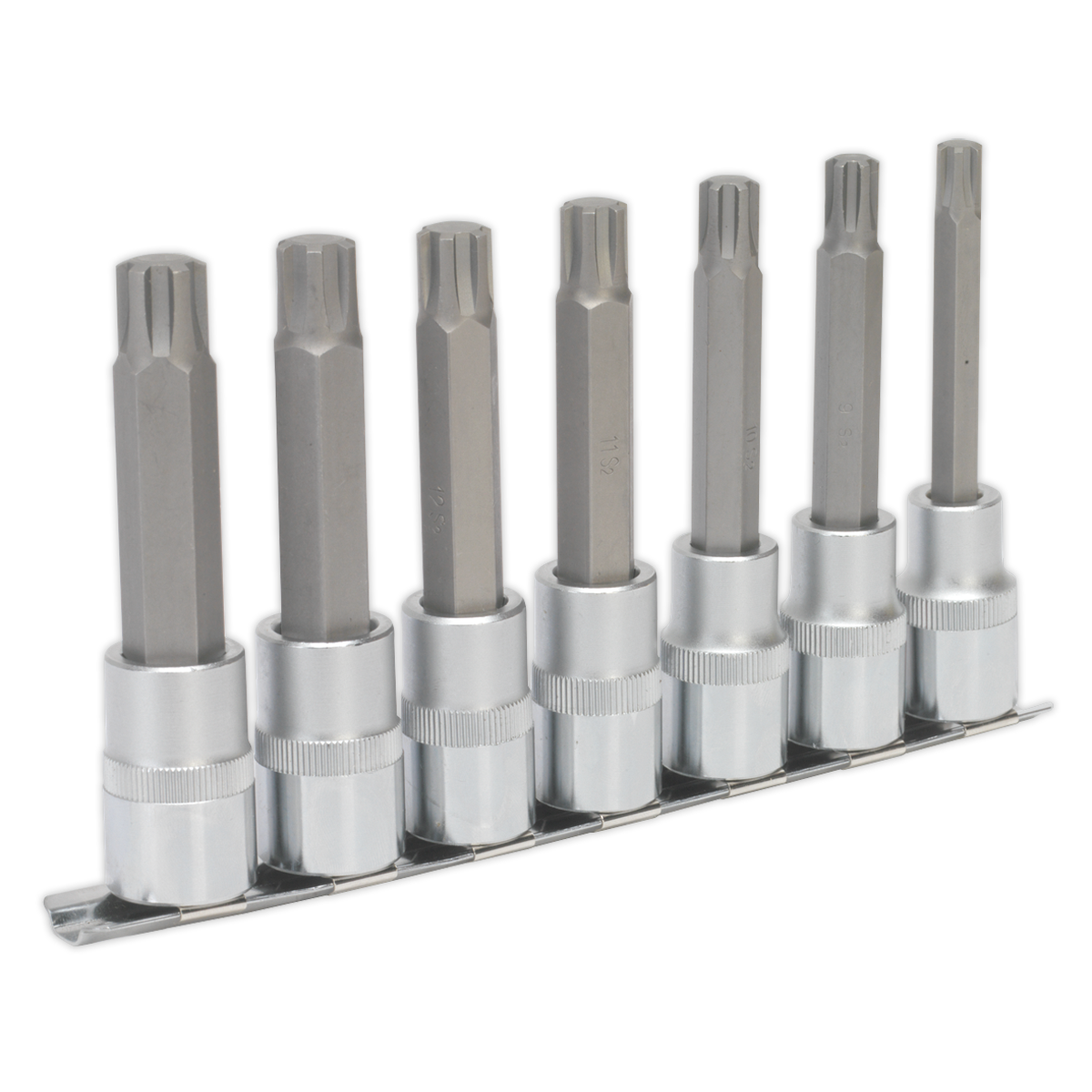 Sealey 7pc 1/2"Sq Drive Ribe Socket Bit Set AK6235
