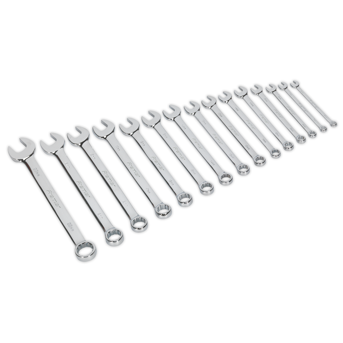 Sealey 15pc Combination Spanner Set AK63015