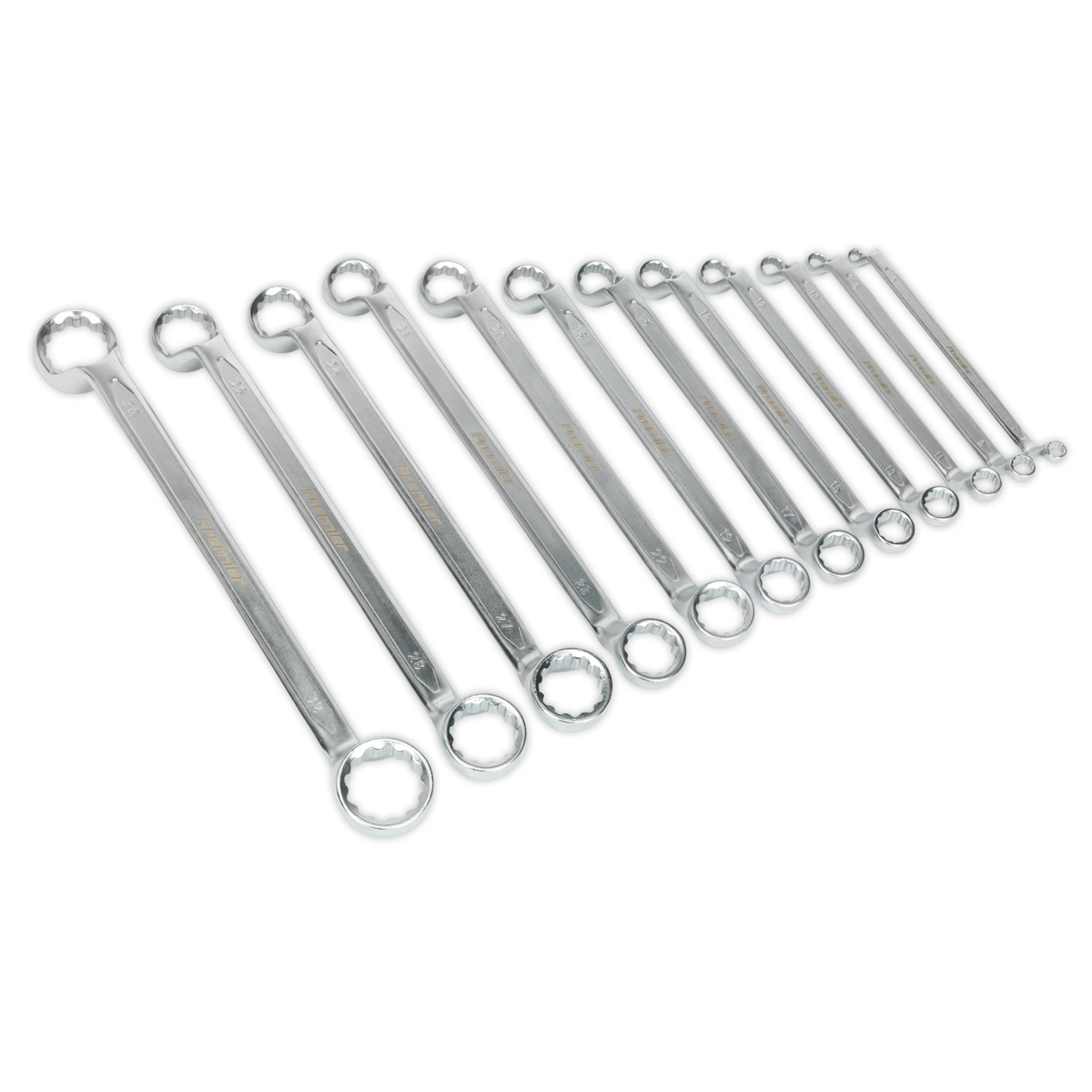 Sealey 12pc Offset Double End Ring Spanner Set AK6328