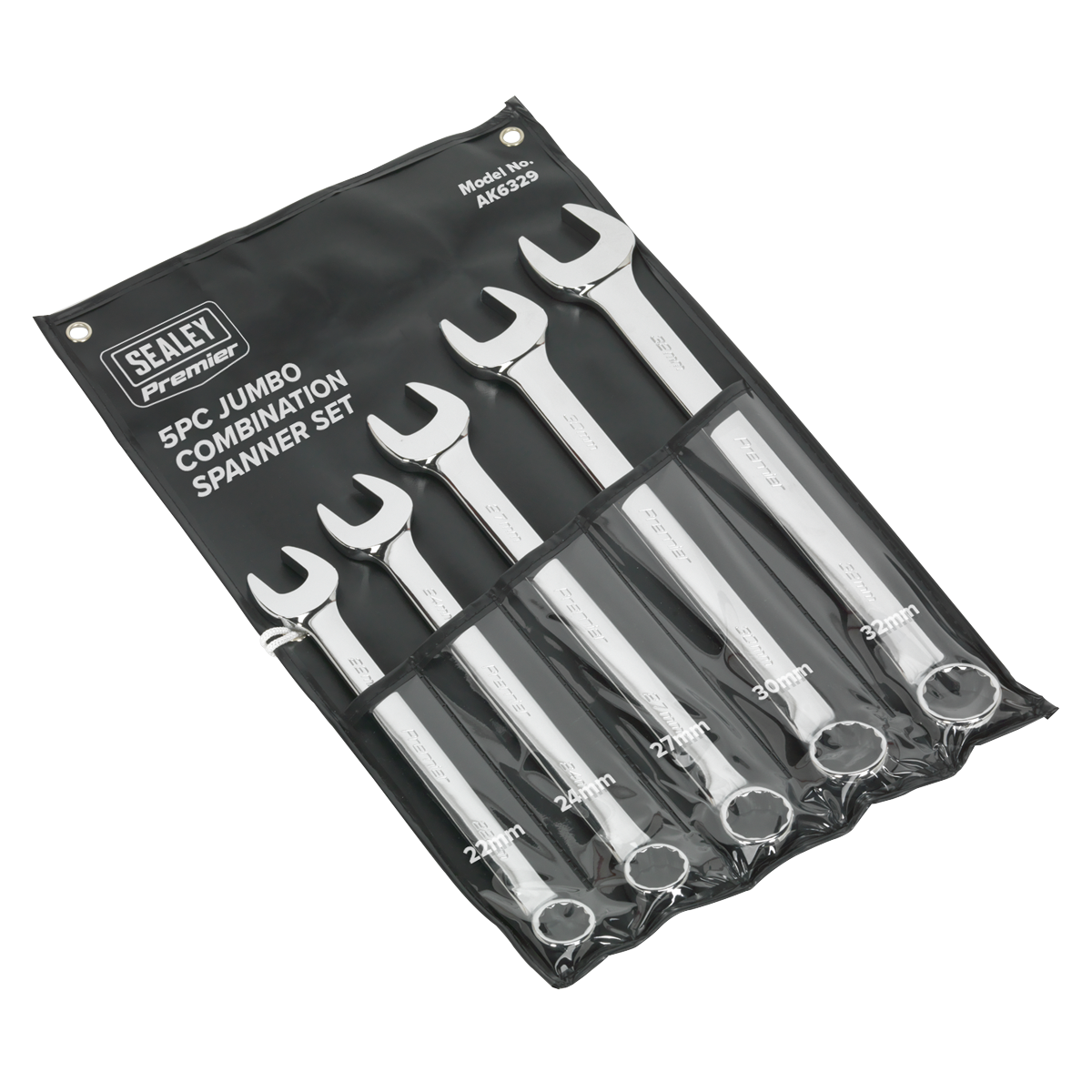 Sealey 5pc Jumbo Combination Spanner Set AK6329