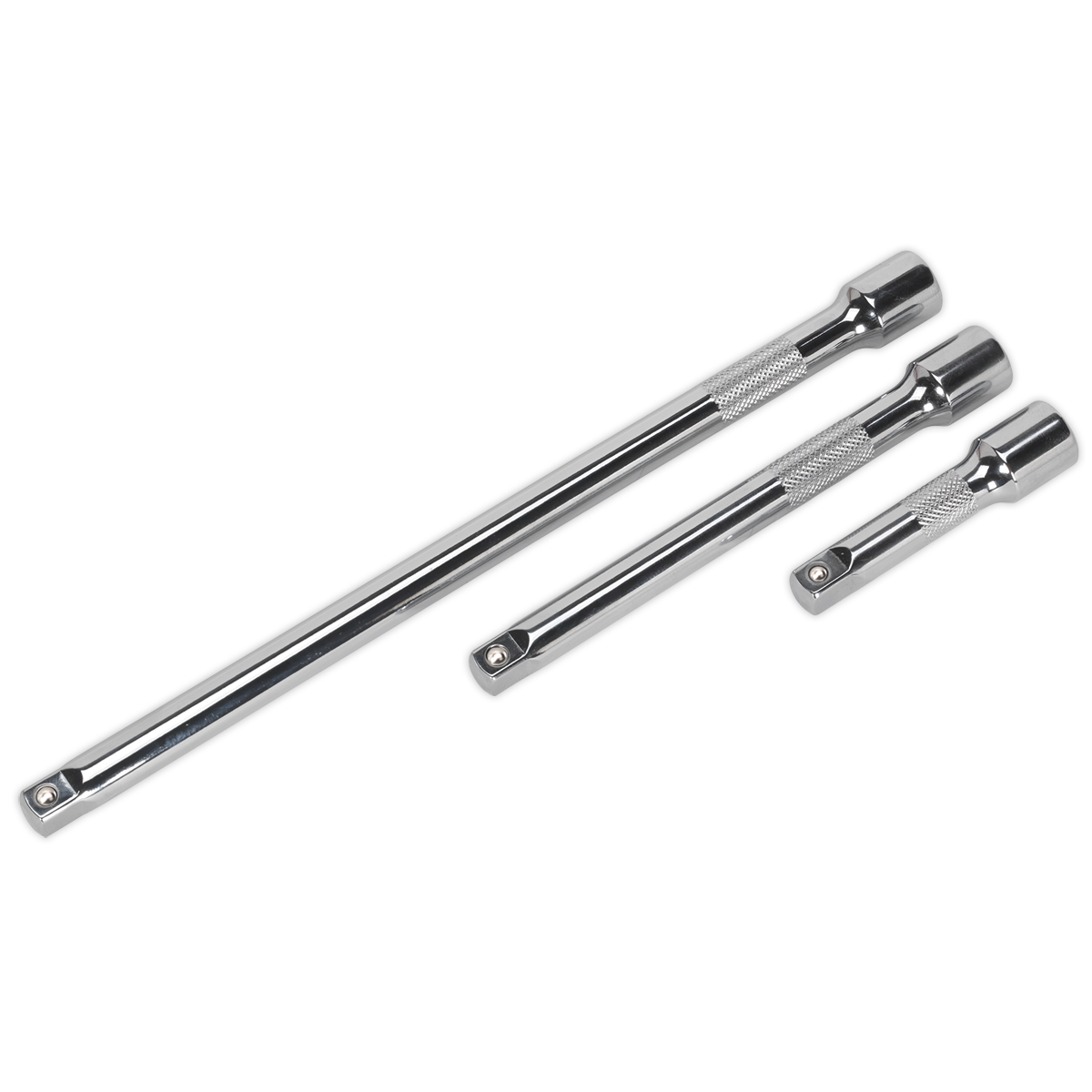 Sealey 3pc 3/8"Sq Drive Extension Bar Set AK6340