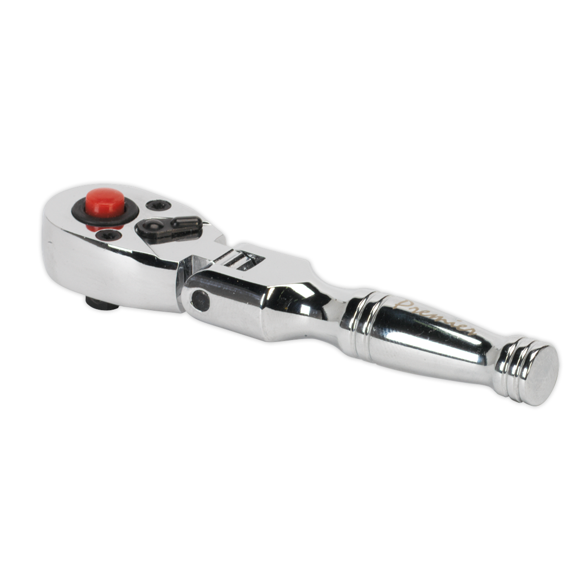 Sealey 1/4"Sq Drive Stubby Flexi-Head Ratchet Wrench AK660SF