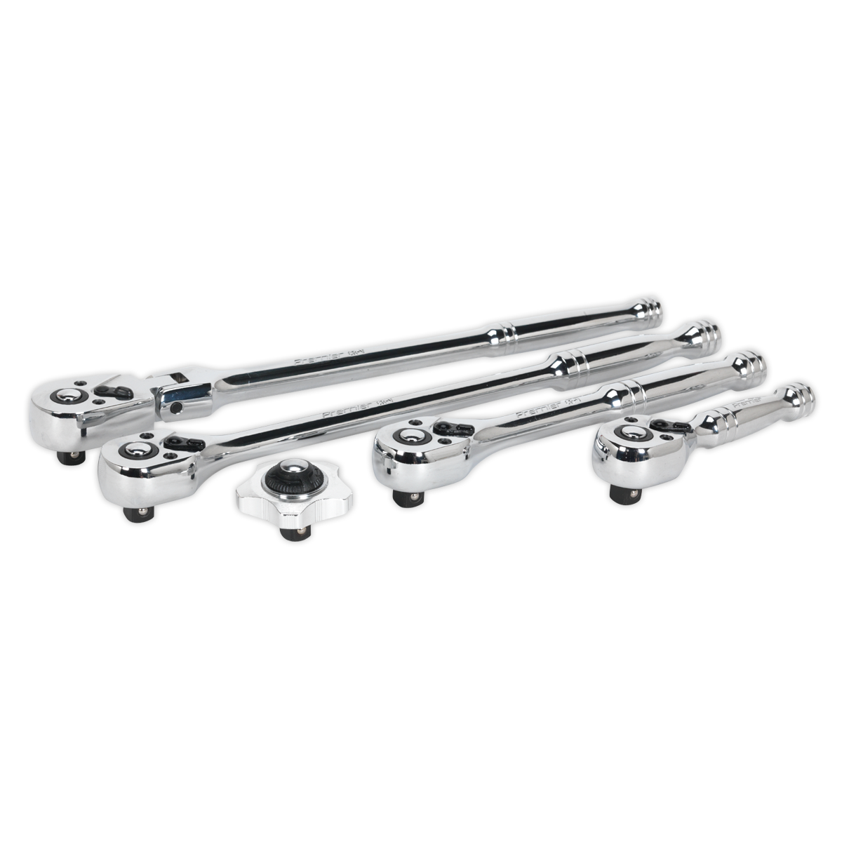Sealey 5pc 3/8"Sq Drive Master Ratchet Wrench Set - Flip Reverse AK667238M