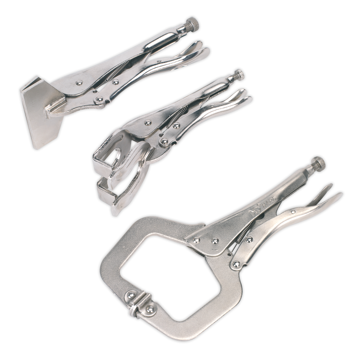 Sealey 3pc 'C' Clamp & Welding Clamp Set AK67